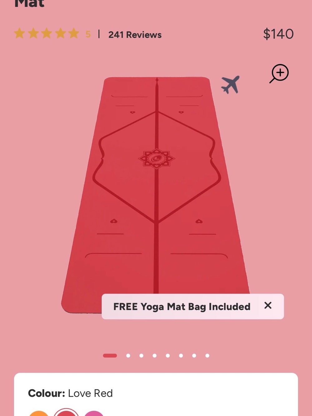 Lifeforme Expressions Travel Yoga Mat